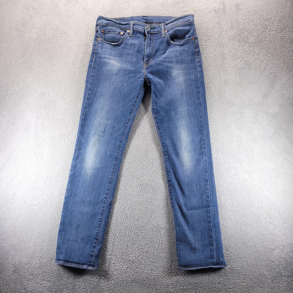 Levi's Jeans Mens 34 Blue 511 Slim Tapered Medium Wash Stretch Denim 04511-1628
